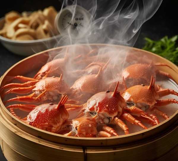 大闸蟹蒸制秘诀，最佳时间与技巧大揭秘