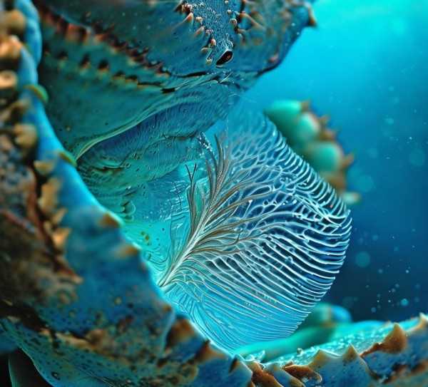 海洋螃蟹腮部探秘，揭秘海洋生物呼吸秘密